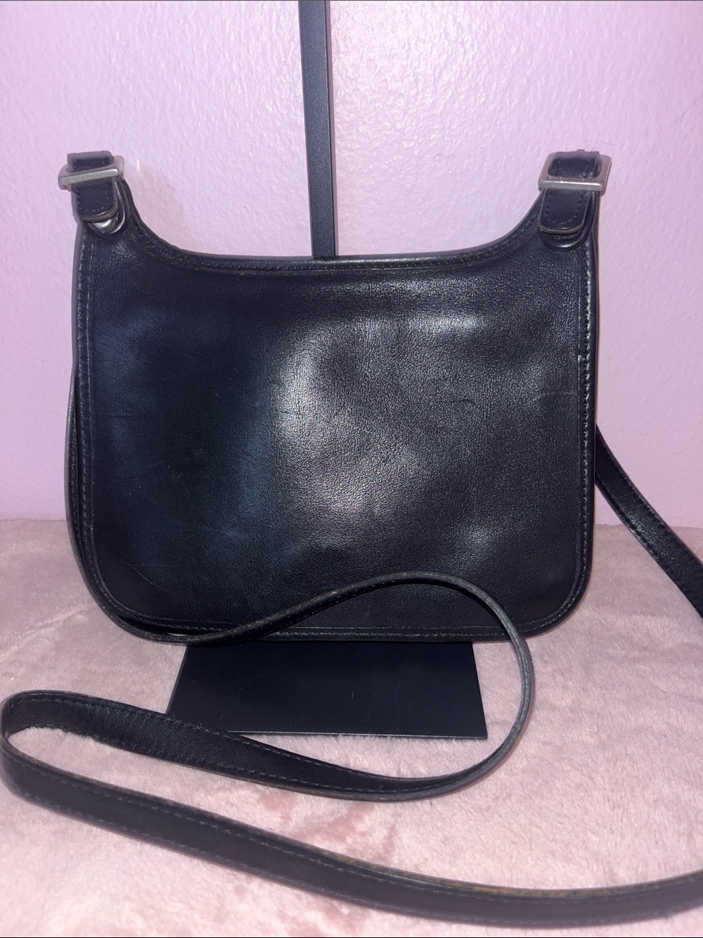 Coach Black Leather Crossbody Bag